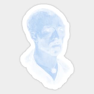 Van Gogh Self Portrait in Blue Sticker